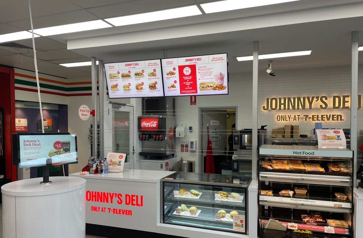 Digital signage project and modern office